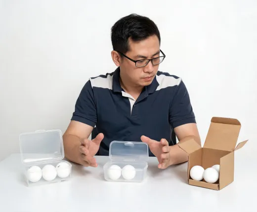 Retail bulk table tennis ball packaging review